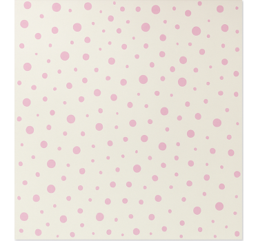 Roze elegante stippen rolgordijn tienerkamer - TenStickers
