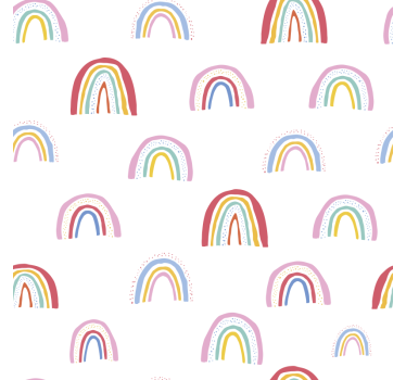 Kinderkamer rolgordijn kleurrijke regenboogpatronen - TenStickers