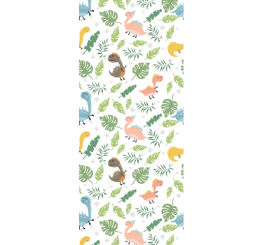 Kinderkamer rolgordijn pastelkleuren bos - TenStickers