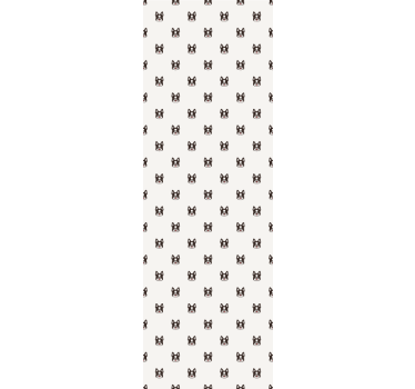 Kinderkamer rolgordijn franse bulldog cartoon ontwerp - TenStickers