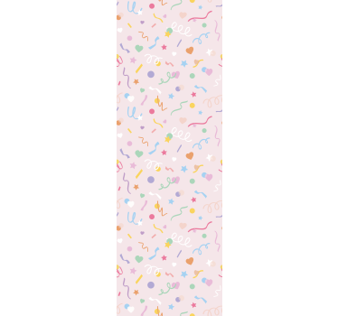 Kinderkamer rolgordijn met schattige pastel confetti - TenStickers