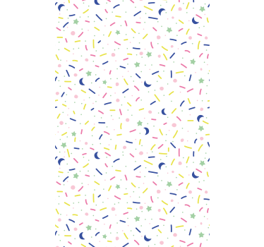 Kinderkamer rolgordijn kleurrijk sprinkles patroon - TenStickers