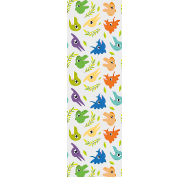 Kinderkamer rolgordijn retro game dinosaurussen - TenStickers