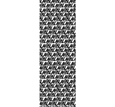 Rolgordijn tienerkamer met trendy tekstpatroon - TenStickers