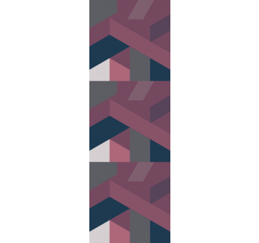 Rolgordijn tienerkamer geometrische vormen eclectisch - TenStickers