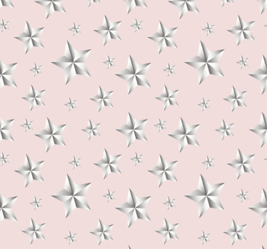 Rolgordijn tienerkamer witte sterren op roze achtergrond - TenStickers