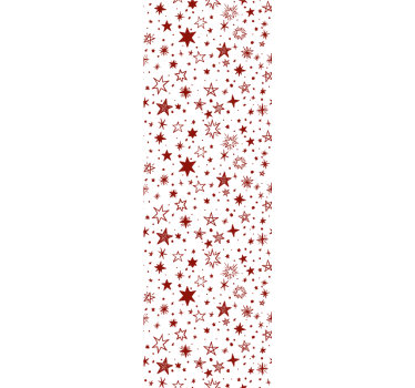 Rolgordijn tienerkamer rode aquarelster - TenStickers
