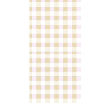 Rolgordijn tienerkamer roze en gouden tartan - TenStickers