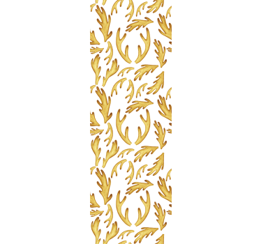 Rolgordijn tienerkamer gouden boho rendieren - TenStickers