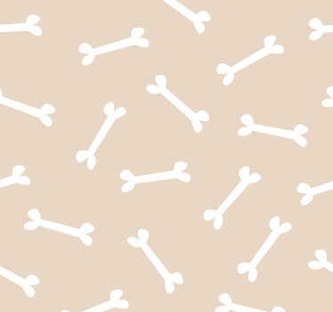 Rolgordijn tienerkamer hondenbotten op beige achtergrond - TenStickers