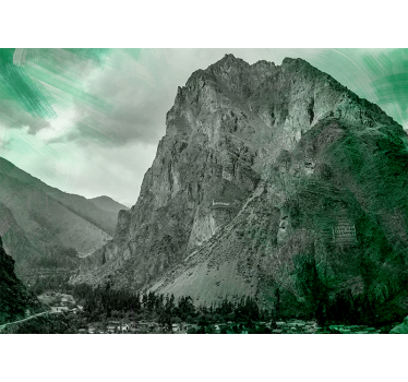 Rolgordijn woonkamer ollantaytambo - TenStickers