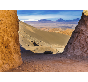 Rolgordijn woonkamer atacama woestijn ontwerp - TenStickers