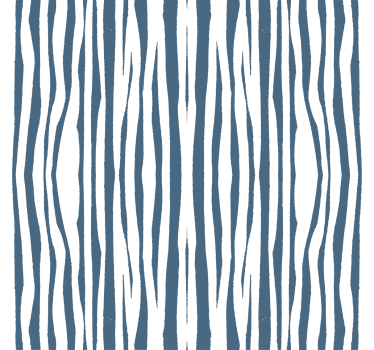 Rolgordijn woonkamer gestreept blauw hampton stijl - TenStickers