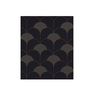 Rolgordijn vintage ontwerp met bogen uit de jaren 20 - TenStickers