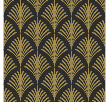 Rolgordijn vintage 1920's gouden glamour - TenStickers