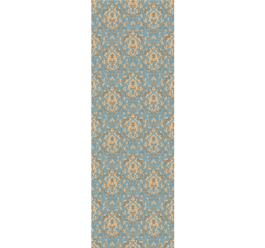 Rolgordijn vintage ornamentale bloem damast - TenStickers
