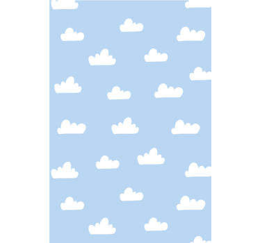 Cumulus wolkenpatroon kinderkamer rolgordijn - TenStickers