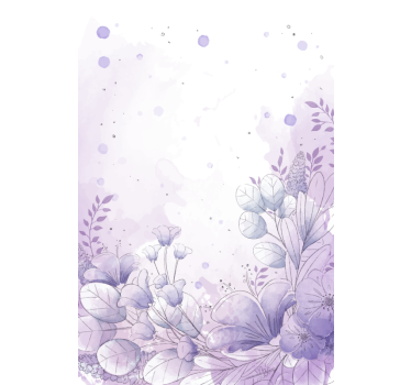 Originele rolgordijnën Paarse en blauwe bloemen - TenStickers