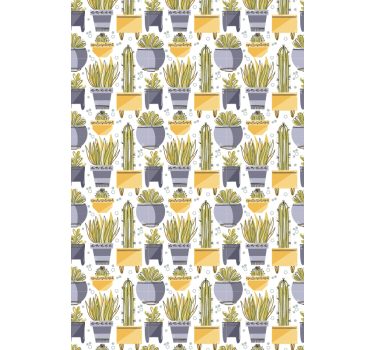 Potplantenpatronen Cactus jaloezie - TenStickers