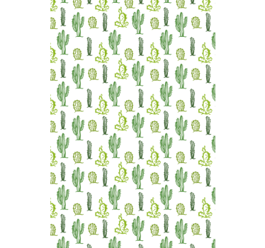Groen patroon Cactus jaloezie - TenStickers