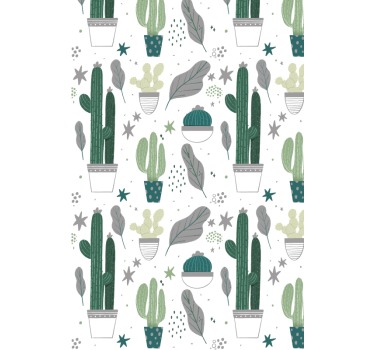 Gearceerde tonen Cactus jaloezie - TenStickers