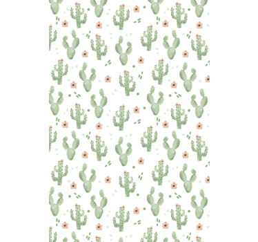 Bloemenpatroon Cactus jaloezie - TenStickers