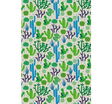 Cactussen patroon ontwerp Cactus jaloezie - TenStickers