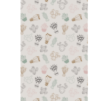 Kinderstijl Cactus jaloezie - TenStickers