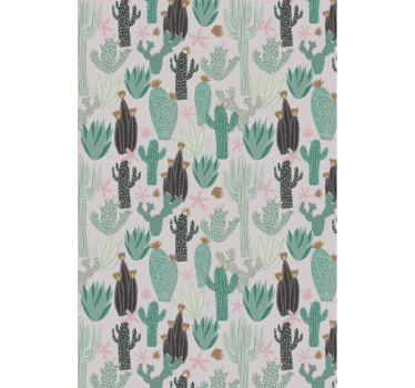 Saguaro sereniteitsscène Cactus jaloezie - TenStickers