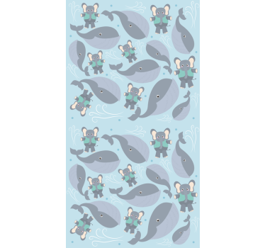 Speelse dieren rolgordijn babykamer - TenStickers