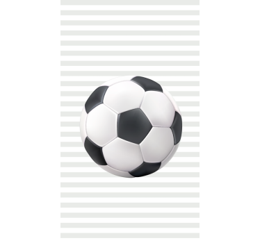 Kinderkamer rolgordijn voetbal Zwart/witte bal - TenStickers