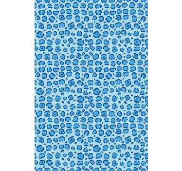 Blauw gevlekt patroon rolgordijn meer dieren - TenStickers