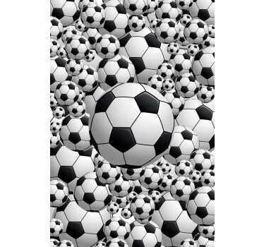 Meer sport kinderkamer rolgordijn Witte bal - TenStickers