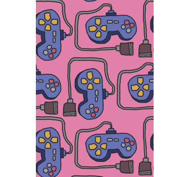 Videogamecontrollers nerd rolgordijn - TenStickers
