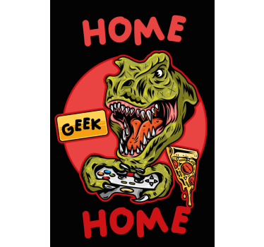 Nerd rolgordijn Huis geek huis - TenStickers
