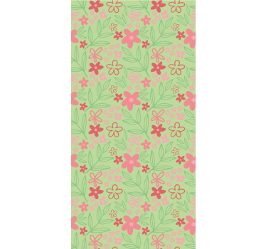 Charmant bloementhema rolgordijn bloemen en planten - TenStickers