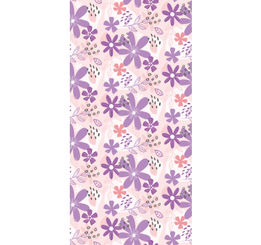 Vlinder bloemencascade rolgordijn vlinders - TenStickers
