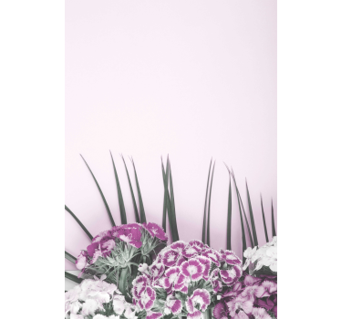 Prachtig bloemstuk rolgordijn bloemen en planten - TenStickers