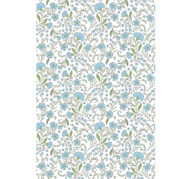 Bloemenwijnstok patroon rolgordijn bloemen en planten - TenStickers