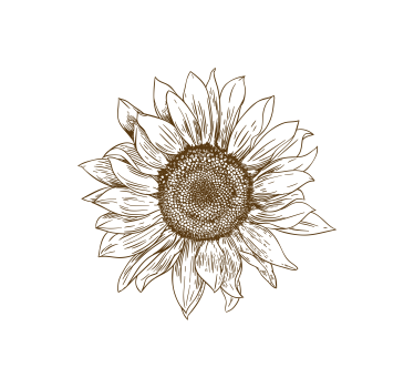 Zonnebloem ontwerp rolgordijn bloemen en planten - TenStickers