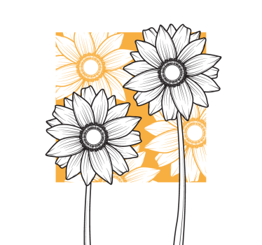 Weelderig bloemenpatroon rolgordijn bloemen en planten - TenStickers