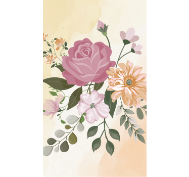 Rolgordijn bloemen Realistisch - TenStickers