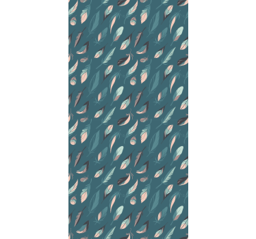 Elegante bladpatronen rolgordijn bloemen en planten - TenStickers