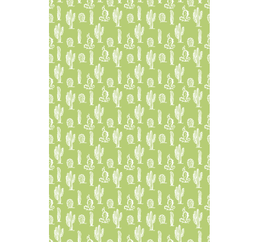 Rolgordijnen badkamer Cactus naadloze achtergrond - TenStickers