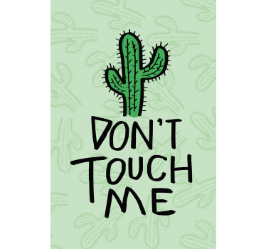 Hoofdslaapkamer rolgordijnën Cactus 'raak me niet aan' - TenStickers