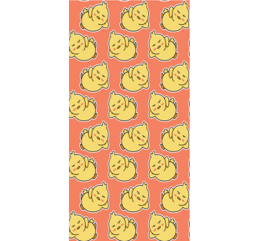 Gele kuikentjes karakters rolgordijn dieren - TenStickers