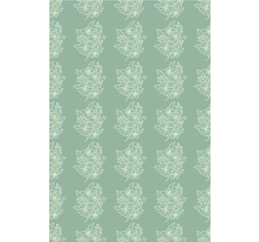 Bloemenblad patroon rolgordijn bloemen en planten - TenStickers