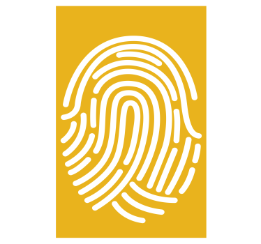 Vingerafdrukpatroon nerd rolgordijn - TenStickers
