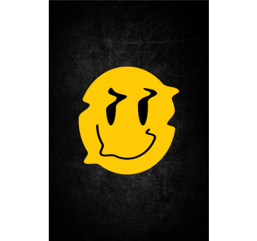 Smiley gezicht ontwerp nerd rolgordijn - TenStickers
