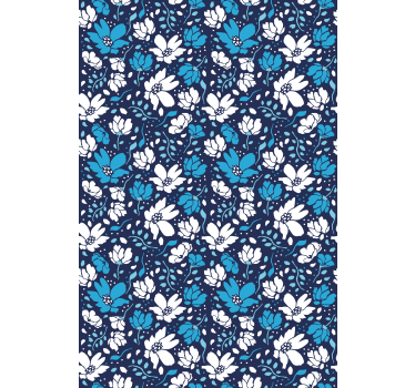 Bloementhema stijl rolgordijn bloemen en planten - TenStickers